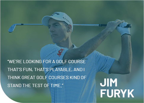 Jim Furyk Quote on image of him golfing